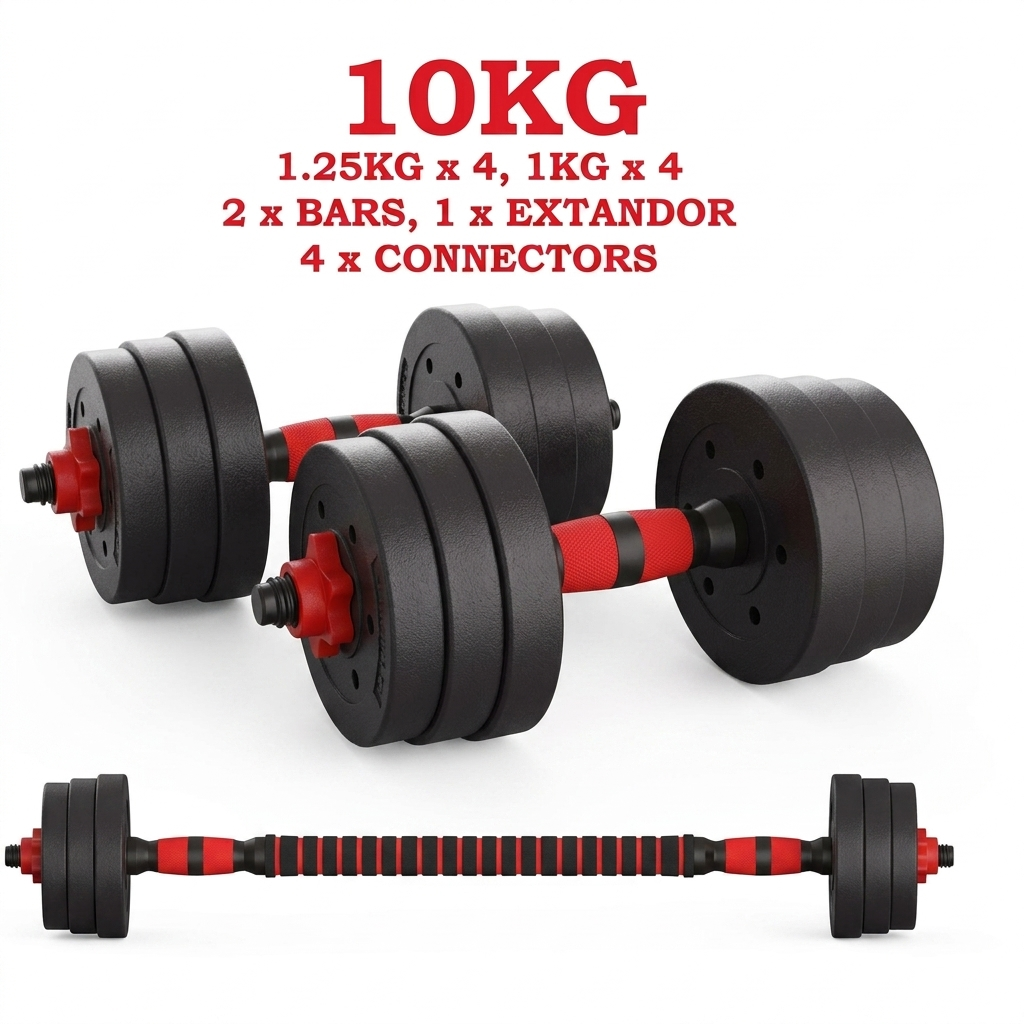 Mancuernas ajustables 3 en 1